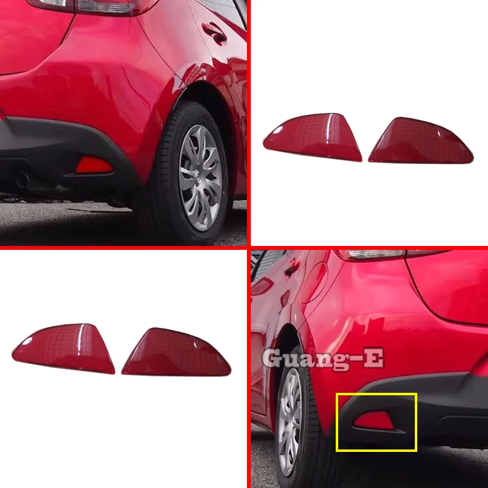 

Автомобильная наклейка из АБС-пластика, зеркальная крышка, отражающая панель, рамка для Mazda 2 Mazda2 Demio 2015 2016 2017 2018 2019