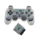 Беспроводной контроллер, прозрачный цветной 2,4G, Вибрационный геймпад для Sony Playstation 2, джойстик для PS2, контроль, домашняя видеоигра