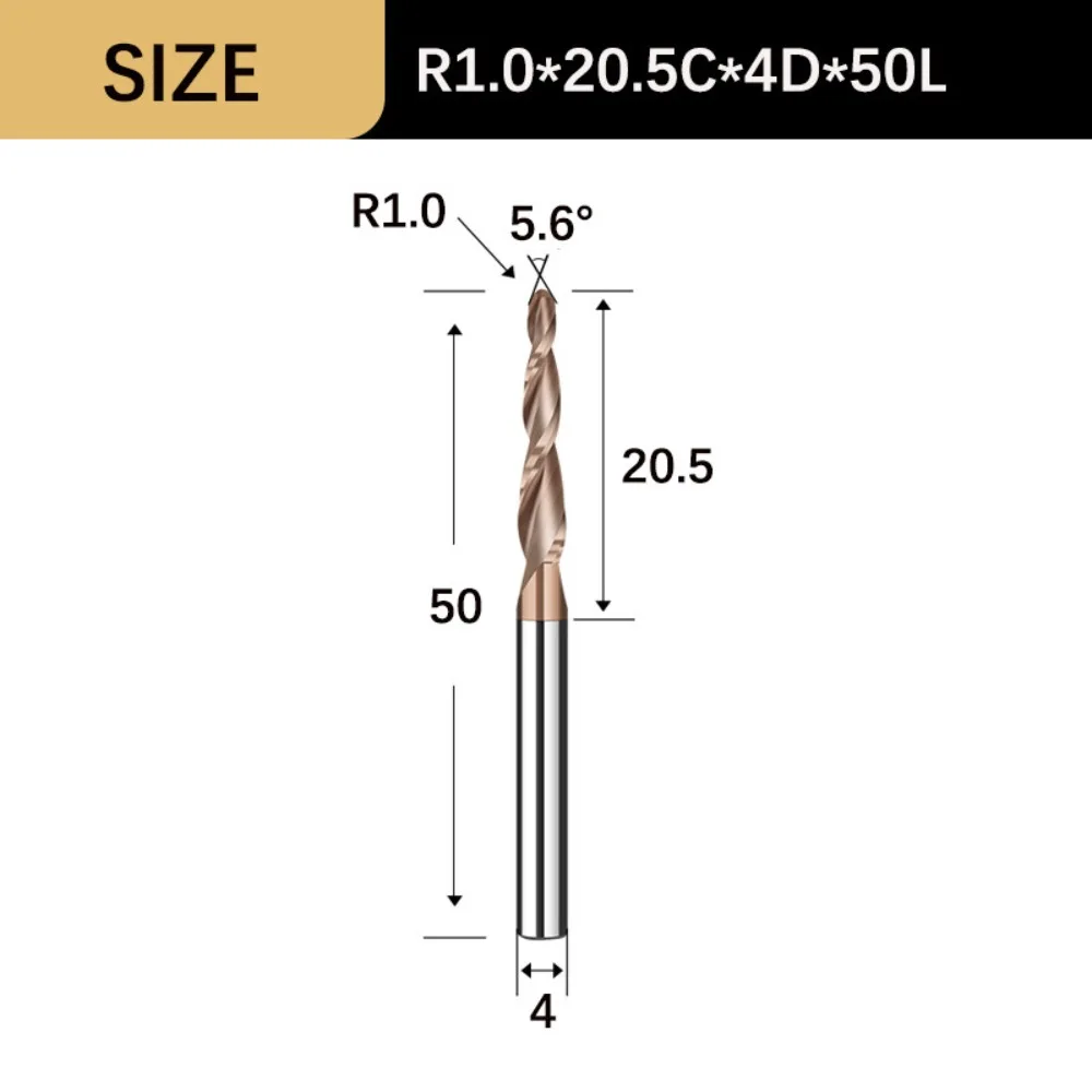 

Твердосплавные конические сферические концевые фрезы, конические сферические носовые спиральные гравировальные фрезы, резьба с ЧПУ, деревообработка