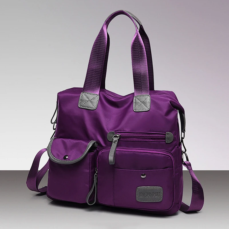 

Сумка на плечо Gusure женская с несколькими карманами, портативная многофункциональная вместительная уличная дорожная сумочка на молнии