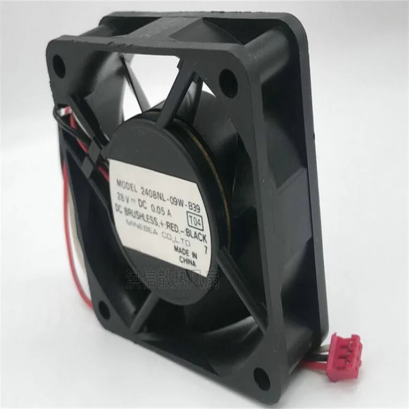 Оригинальный трехпроводной инверторный охлаждающий вентилятор NMB 6020 2408NL-09W-B39 DC28V 0.05A