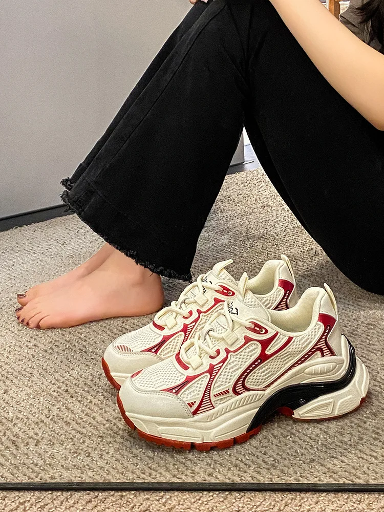 Mr Co Sneakers Spring New Tide Fashion Students Ultra Light Fire Restoring Ancient Ways Breathable Comfortable Running Shoes