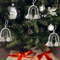 christmas tree pendant mini christmas rainbow pendant gift decoration accessories pendant wall hanging simple home crafts