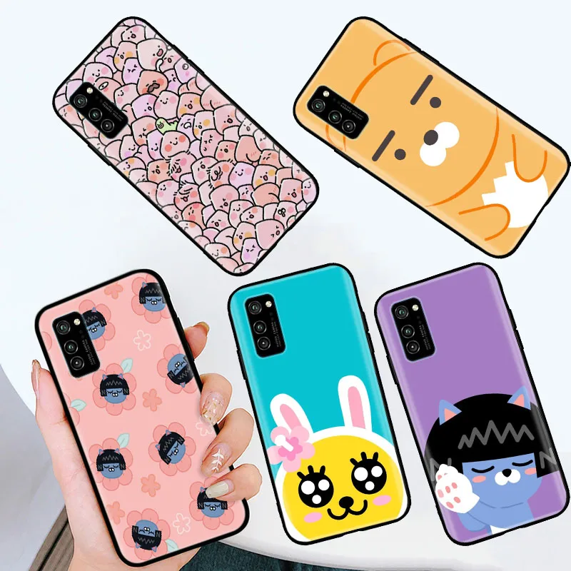 

Черный чехол для Xiaomi Pocophone F1 Poco F2 F3 GT X4 X3 NFC M5 M4 M3 M2 C40 C3 12 Pro Kakao Friends