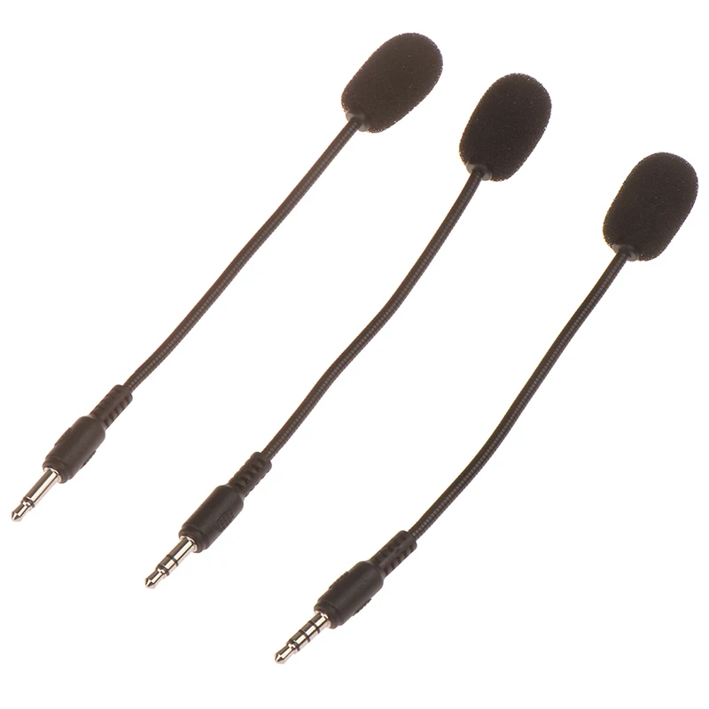 

Portable 3.5mm Wired Stereo Studio Gaming Headset Mic Mini HD Voice Mono Microphone For Cell Phone Laptop Recorder