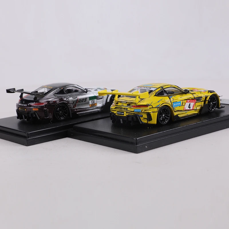 Фото Модель RM 1:64 AMG GTS, гоночная расцветка DTM Нюрбургринг, литая под давлением, коллекционная модель автомобиля, игрушка, предмет для демонстрации №4