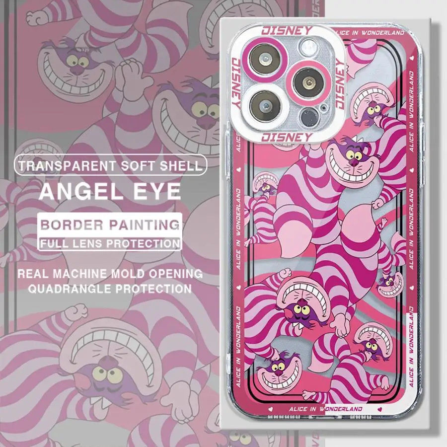 Disney Alice Cheshire Cat phone Case for Mi 11 Lite 5G 11T Pro Redmi 9A 10A 10C 12 4G 12C 13C 4G5G Poco X3 NFC Cover