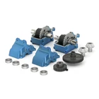 Металлическая Верхняя Нижняя коробка передач на радиоуправлении, дифференциальная передача для WLTOYS 144001 114, детали для обновленной машинки на радиоуправлении