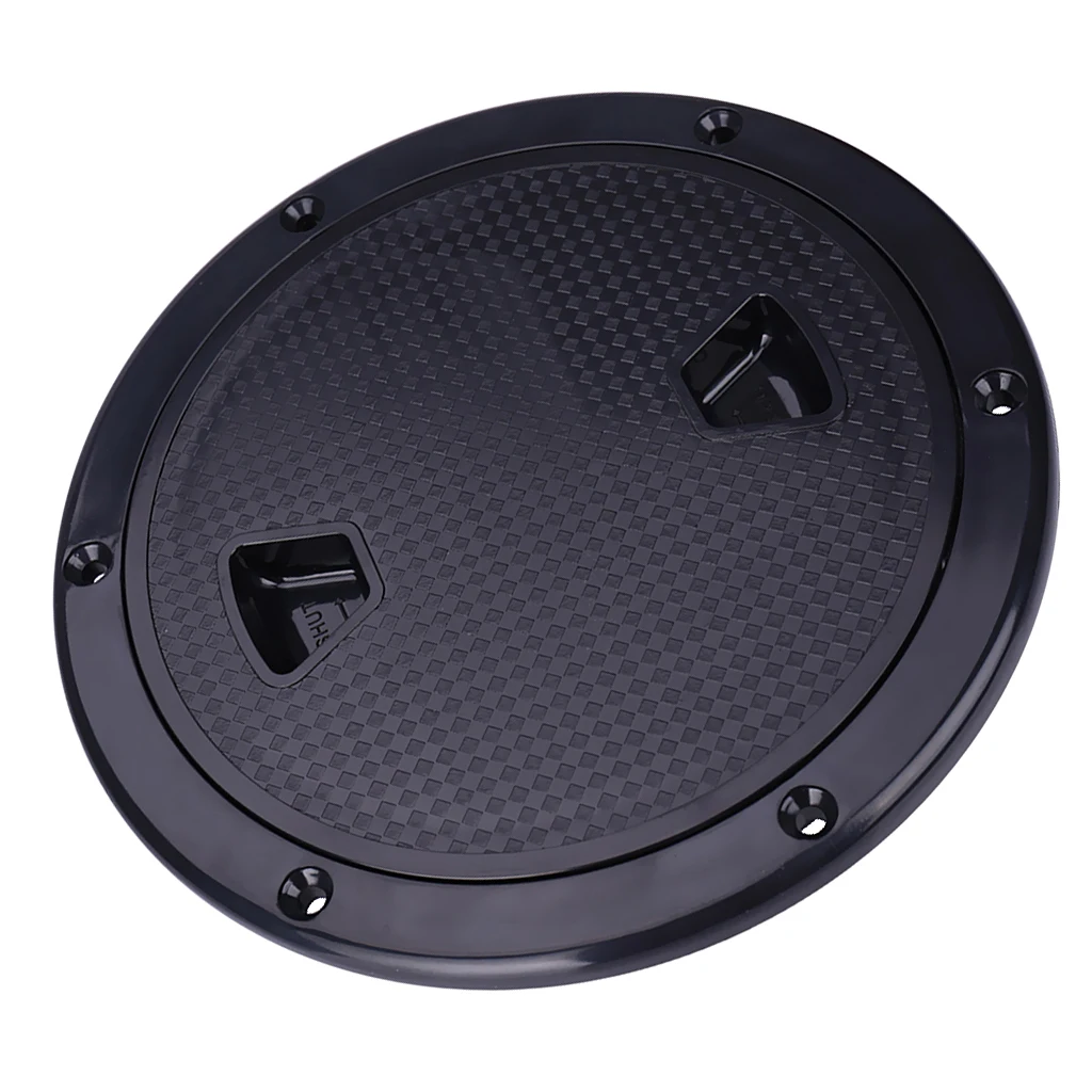 

2 Pieces Marine Boat 6inch Access Hatch Cover - Round, Deck Inspection Plate, &