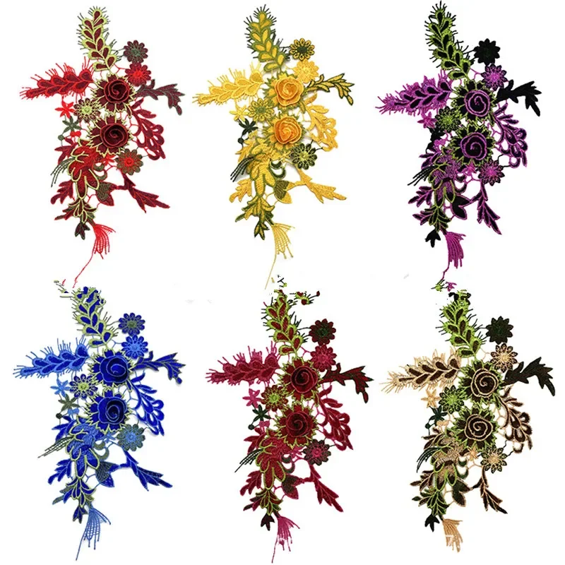 Аксессуары для шитья ткани с 3D цветами принадлежности украшения ремесло