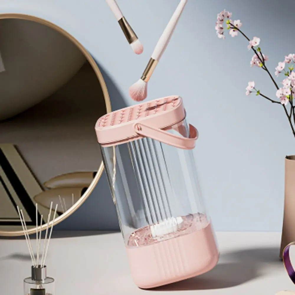 Автоматический электрический очиститель кистей для макияжа 3 в 1 5 В сушилка