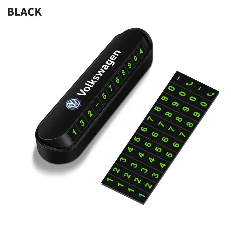 

Автомобильная временная парковочная карта с номером телефона, табличка для Volkswagen Jetta Golf Passat Polo Tiguan Arteon Touareg Taigo Magotan Eos