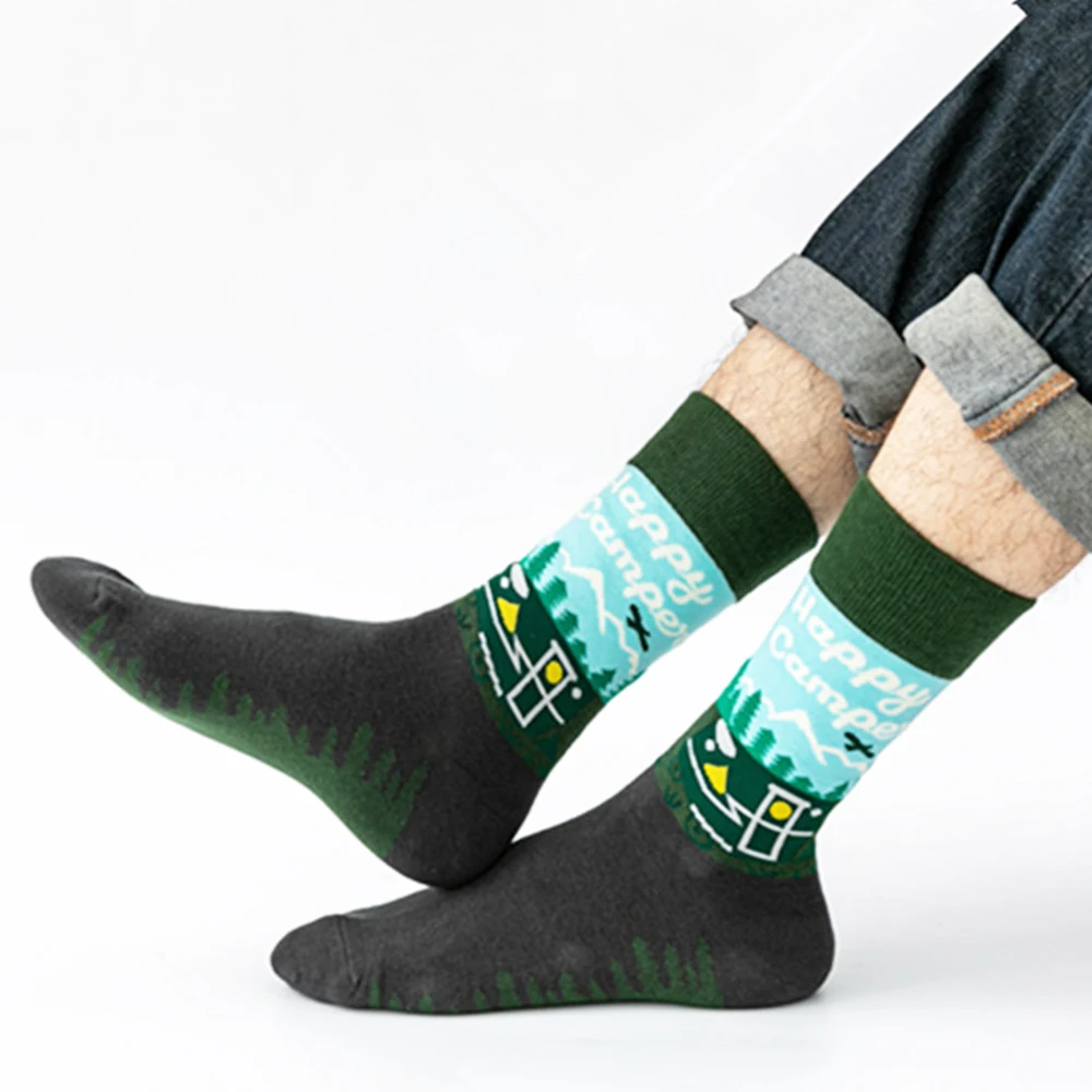 10 Pair Cartoon Fashion Trend Sports Funny Skateboard Socks Cute Breathable Colorful Pattern Four Seasons Cotton Men&Women Sock