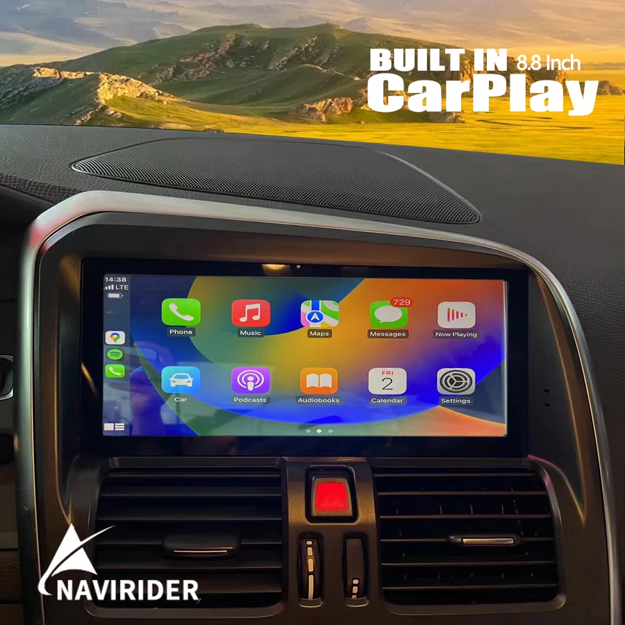 8 &quotQled экран 256 ГБ Android 13 автомобильный радиоприемник мультимедиа для Volvo XC60 2009-2010
