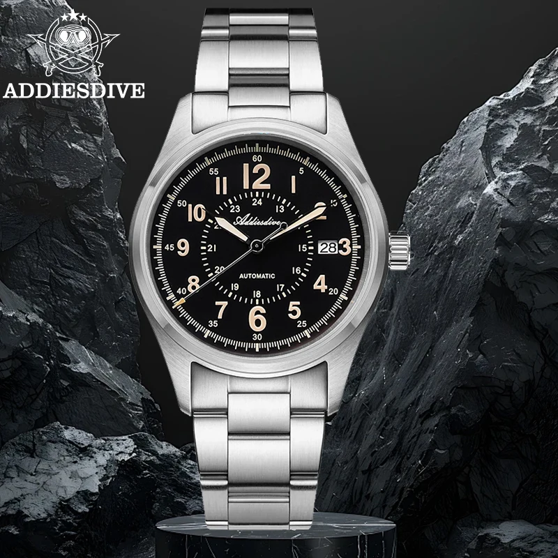 ADDIESDIVE Ретро часы Sappire AR Coating AD2074 Роскошные NH35 автоматические стальные 200 м