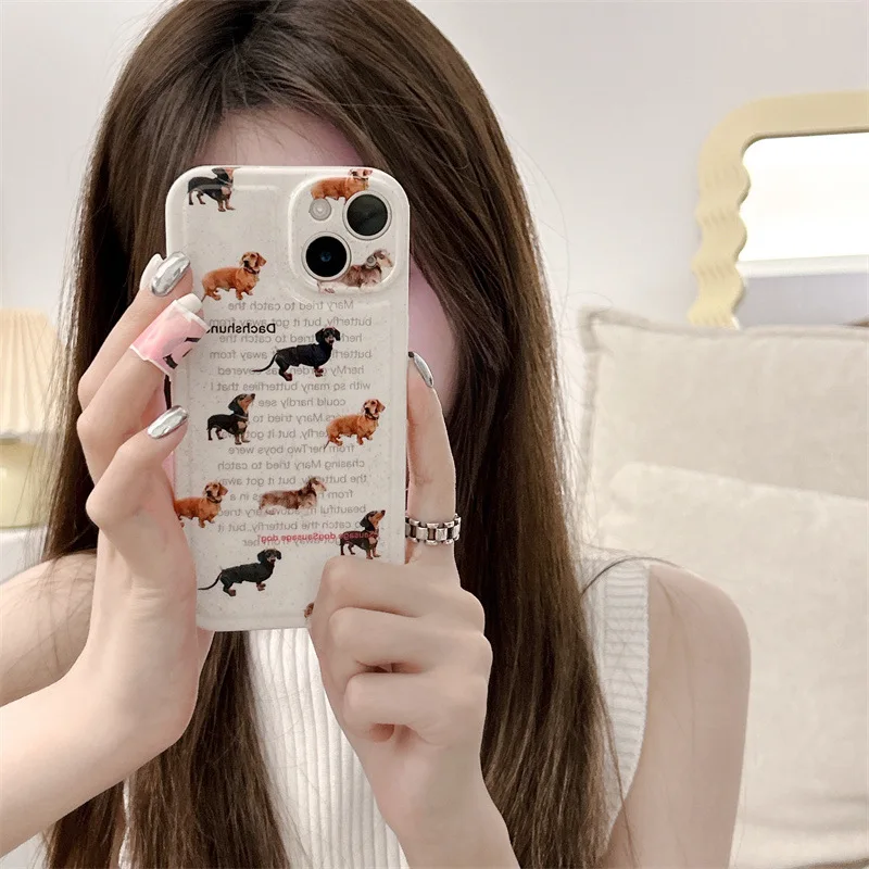 

Full screen English dog soft shell Phone Case For iphone 14 13 12 11 Pro Max X XR XSMAX 7 8 Plus SE TPU Case Cover new products