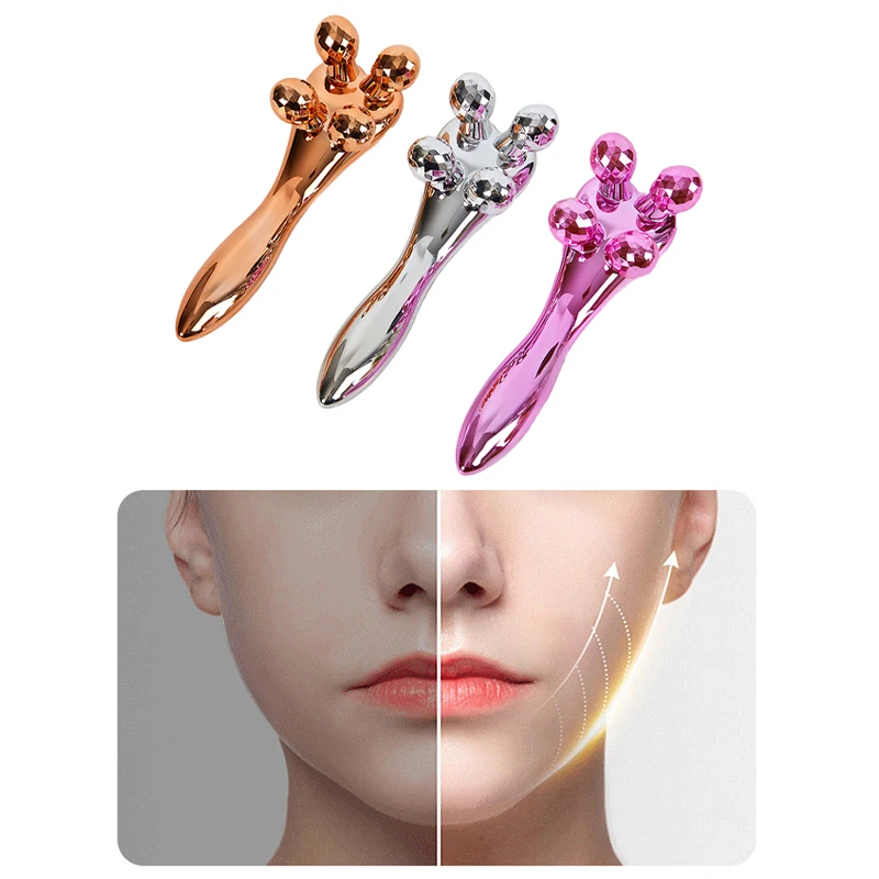 

4D Roller Massager Micro-current Facial Lifting Firming Back Massager Leg Slimming Shaping Anti-cellulite Beauty Tool Fat Burner
