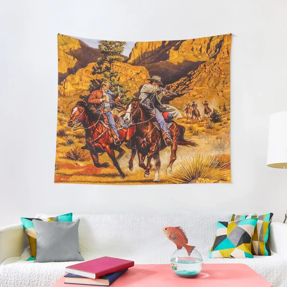Fwc 5192 традиционный ковбойский гобелен в стиле старой дикой природы декоративный