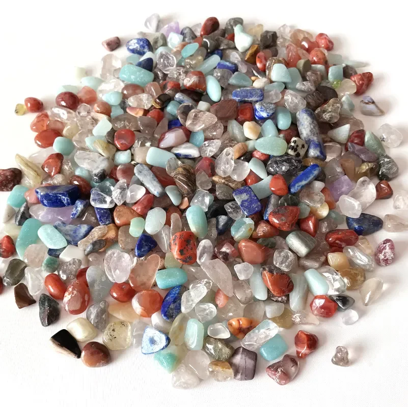 

100g 4 Sizes Natural Mixed Quartz Crystal Stone Rock Gravel Specimen Tank Decor Natural stones and minerals