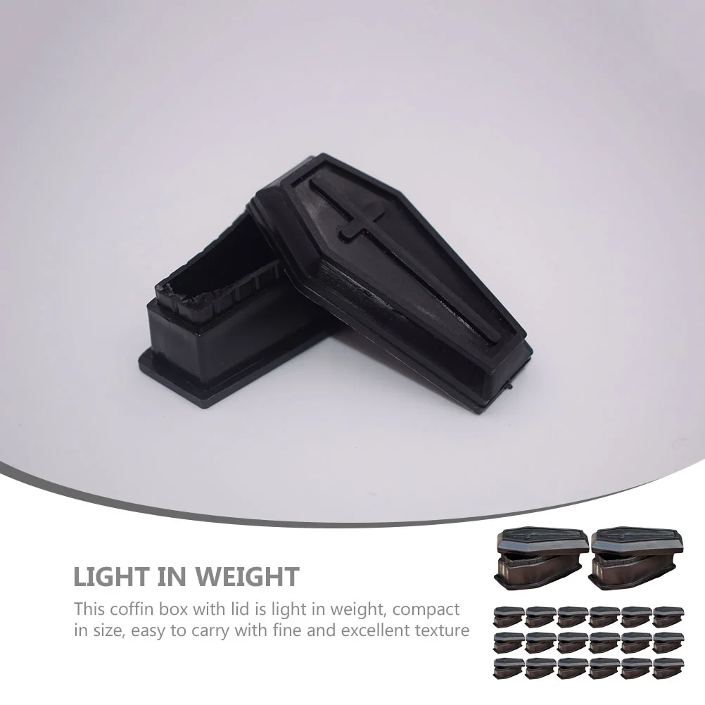 24 шт. подарочные коробки для ювелирных изделий модель гроба реквизит с крышкой