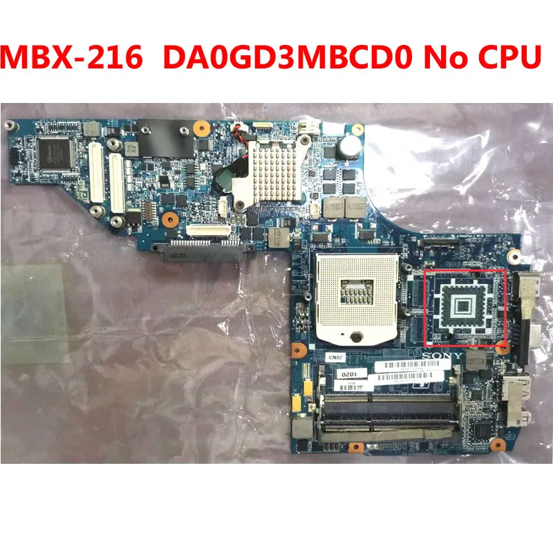 Оригинальная материнская плата для ноутбука SONY MBX-216 GF310M 512M HM55 DA0GD3MBCD0 ,100% Протестировано хорошо, бесплатная доставка