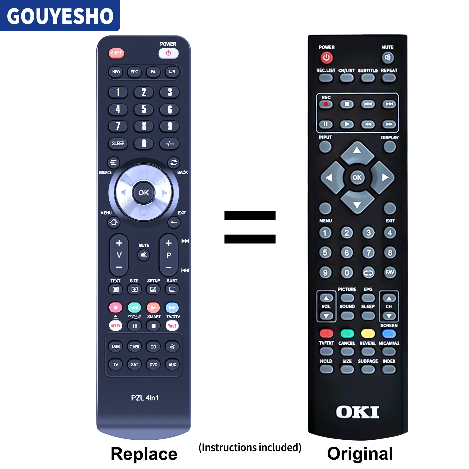 Фото Новый пульт дистанционного управления для CONIA Curtis OKI V32N-FHTUV TV №1
