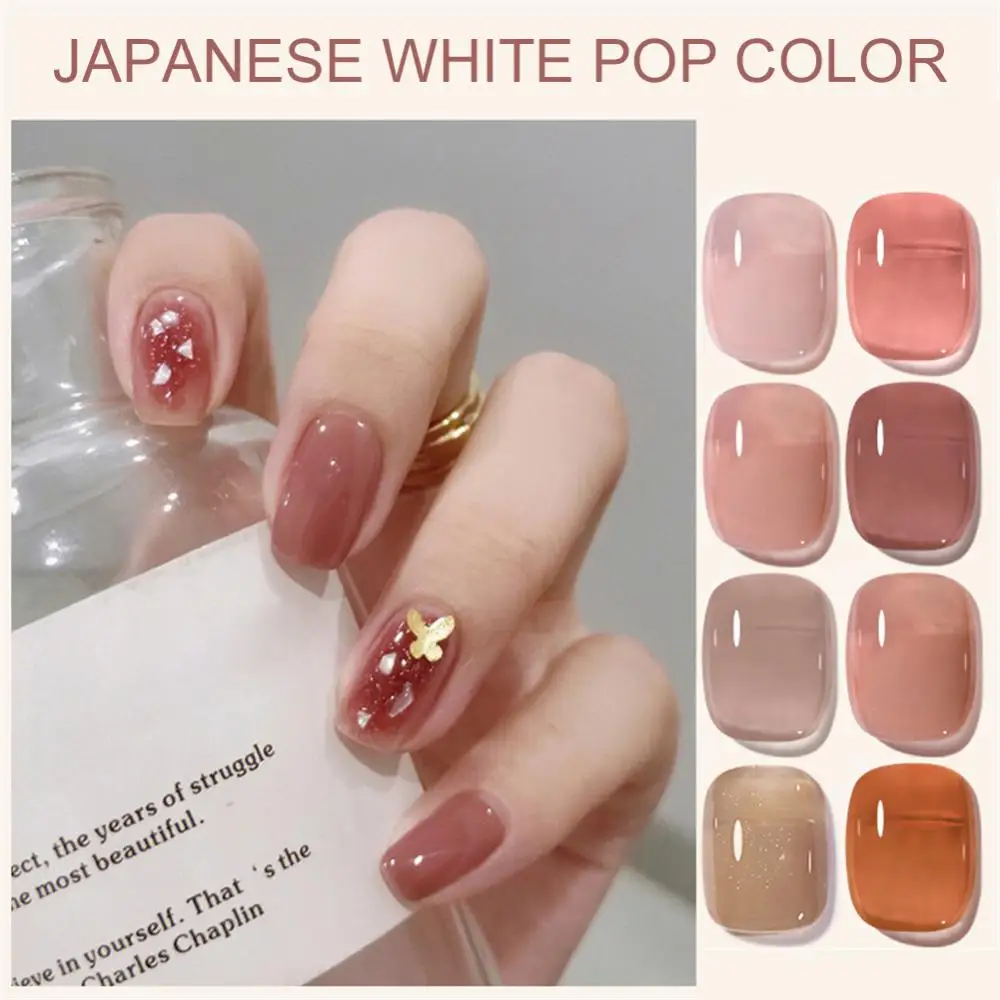 

15ml Coffee Red Brown Color Gel Nail Polish Semi-permanent Soak Off UV Gel Polish Nails Art Varnish Manicure Top Coat Base Coat