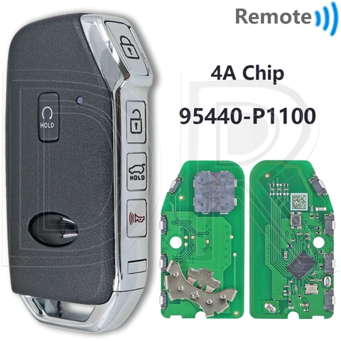 Отличный чип 4А, 433 МГц, 95440-P1100/P1600/P1700/P2010, автомобильный дистанционный смарт-ключ для Kia Sportage 2022 2023 Sorento 2022