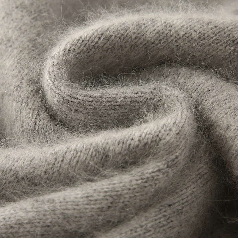 Новый 100% норковый кашемировый свитер с воротником женская осенне-зимняя одежда