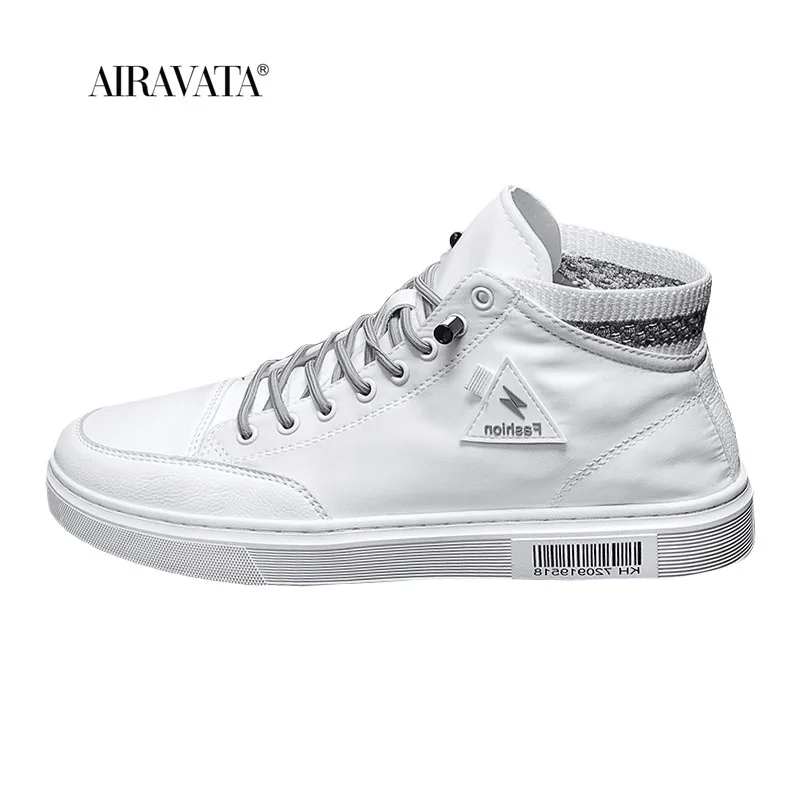 Men's Fashion Vulcanized Walking Shoes Boys New Retro Canvas Shoes Comfortable High Flat Shoes