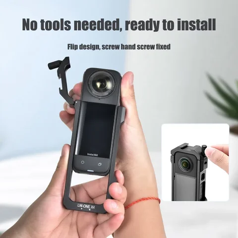 Металлическая защитная клетка для кроликов на открытом воздухе, расширительная рамка, чехол, аксессуары для Insta360 X3/X4, улучшающая стабильность, долговечность, подарок