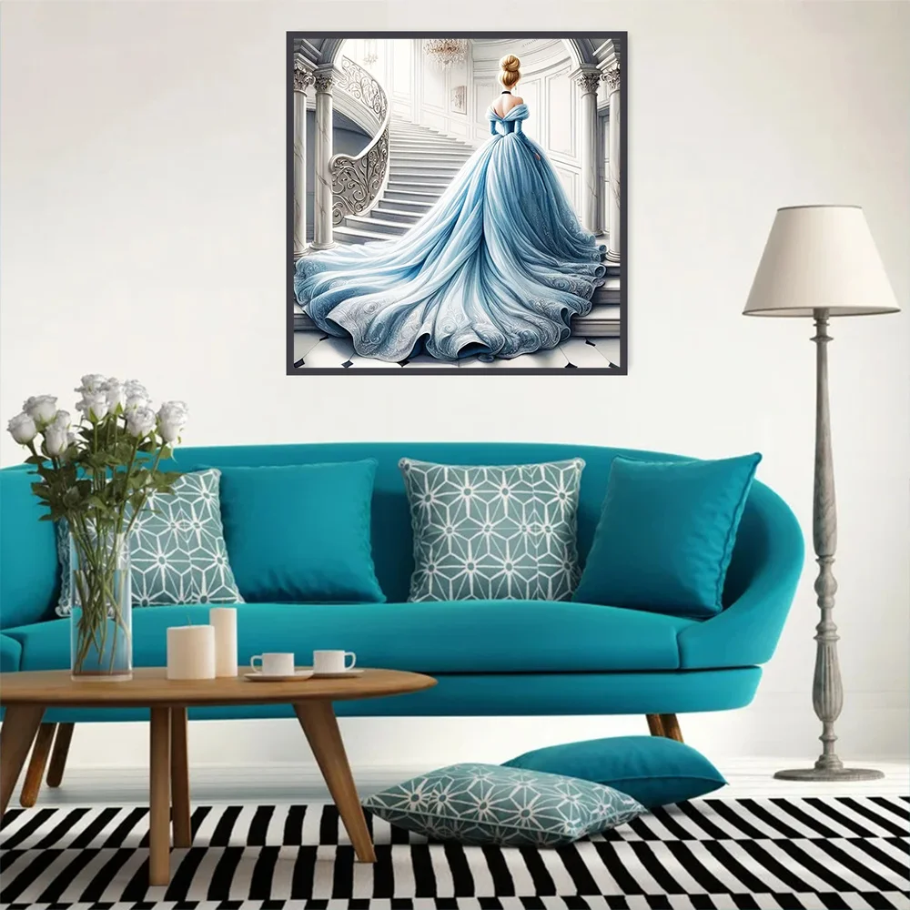 Набор Алмазной Живописи Принцессы Диснея Жасмин Золушка Полная Дрель Мозаика Со