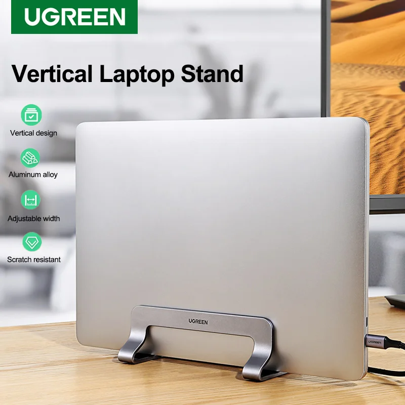 Ugreen supporto per Laptop verticale per MacBook Air Pro supporto per Notebook regolabile in alluminio Tablet accessori per MacBook per Laptop