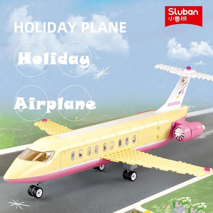 383 шт. Детский конструктор Самолет