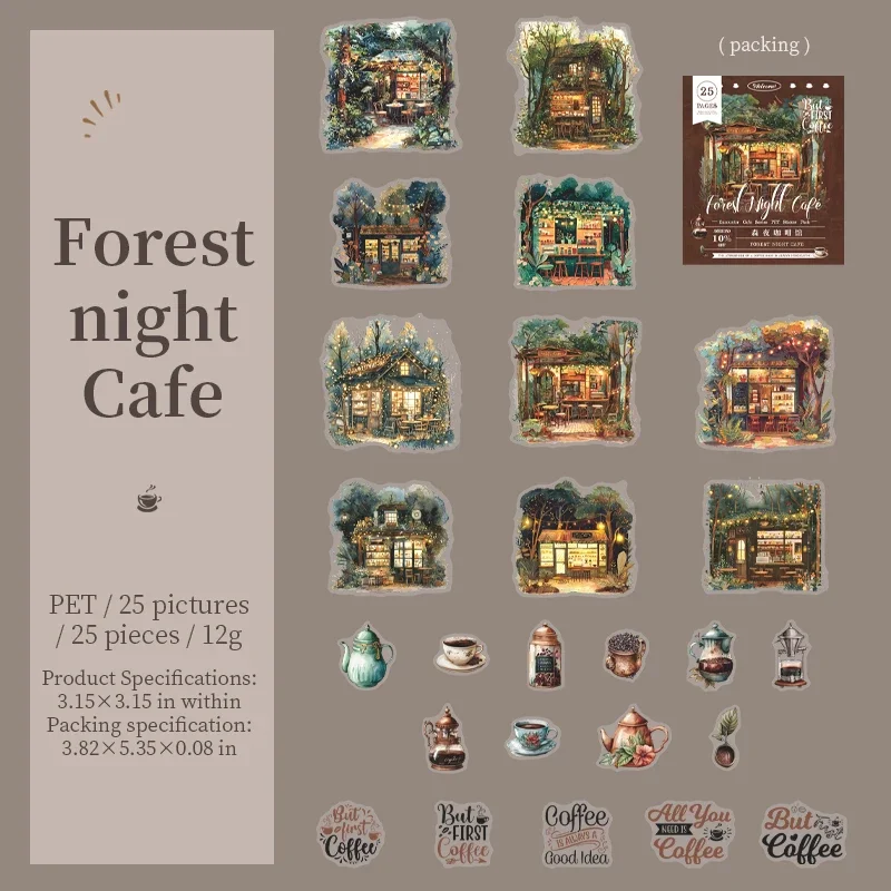 

Набор стикеров JIANWU Encounter Cafe Series