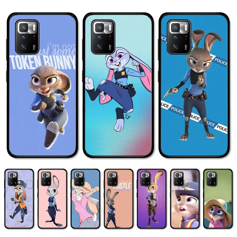 

Disney Zootopia Judith Laverne Hopps Phone Case For Redmi Note 8A 7 5 Note8pro 8T 9Pro note 6pro Funda Capa