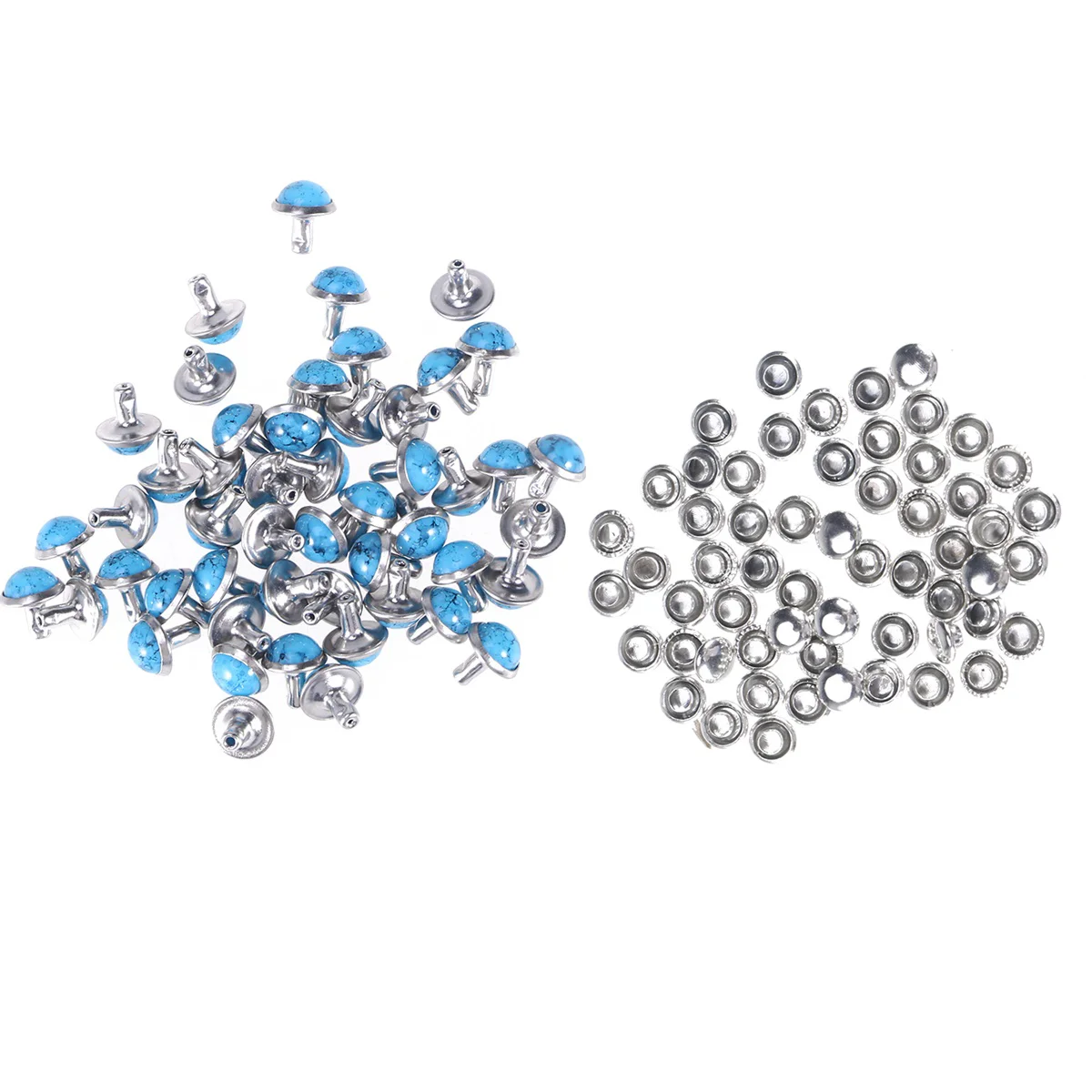

100 Pcs Crash Nail Plastic Rivet Snap Fastener Punk Studs Crash Nail Remaches Para Cuero Wristband DIY Accessory