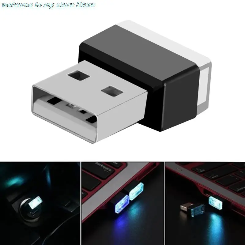 

Фонасветильник неоновый светодиодный для салона автомобиля с мини-USB, 1 шт.