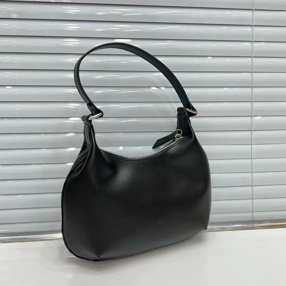 

High-end women's bag 2022 temperament European and American style simple crescent underarm shoulder bag, foreign style messenger