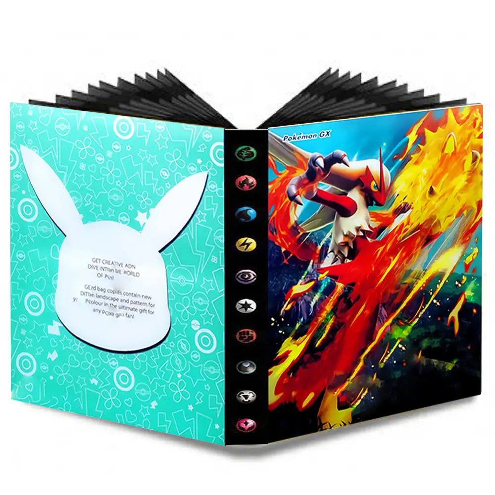 

240Pcs TAKARA TOMY Game Cards Album Book Collections Pokemon Holder Album Toys Binder Folder Top Loaded List Toys Gift for kid