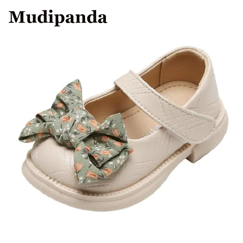 

Босоножки для маленьких девочек для начинающих ходить, Нескользящие босоножки для младенцев, Мэри Джейн, принцессы, обувь с бантом, простые кожаные сандалии для девочек