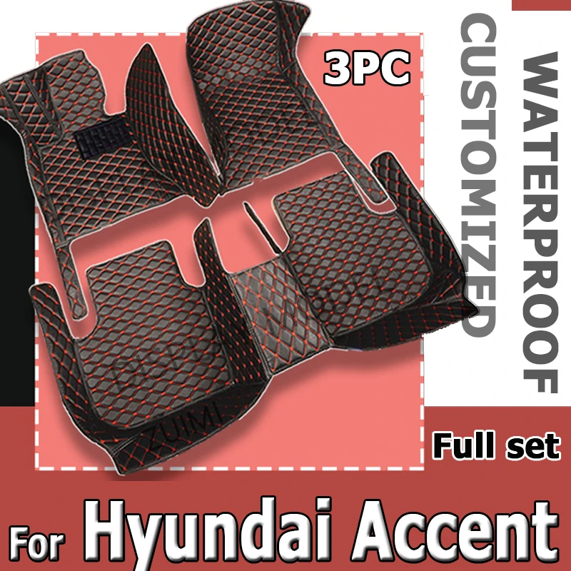 

Car Floor Mats For Hyundai Accent Verna Super Pony Brio Dodge Attitude MC MK3 2006~2011 Leather Mat Rugs Carpets Car Accessories