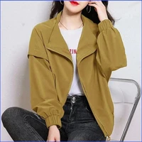 with lining jacket womens 2022 spring and autumn new high end long sleeved jacket outside wear all match loose cardigan top
