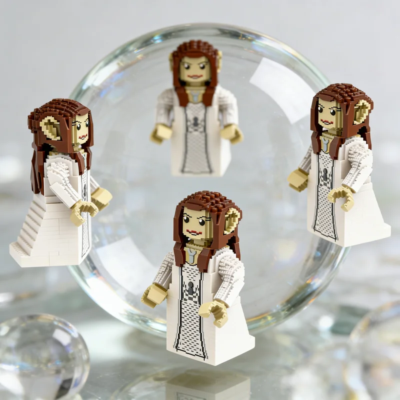 2645 деталей MOC Макси-фигурка Белая Арвен из «Хоббита» и «Властелина колец», модель игрушки, строительные блоки, рождественский подарок, 3D (art.: 3920dcc59290c) - 3920dcc59290c