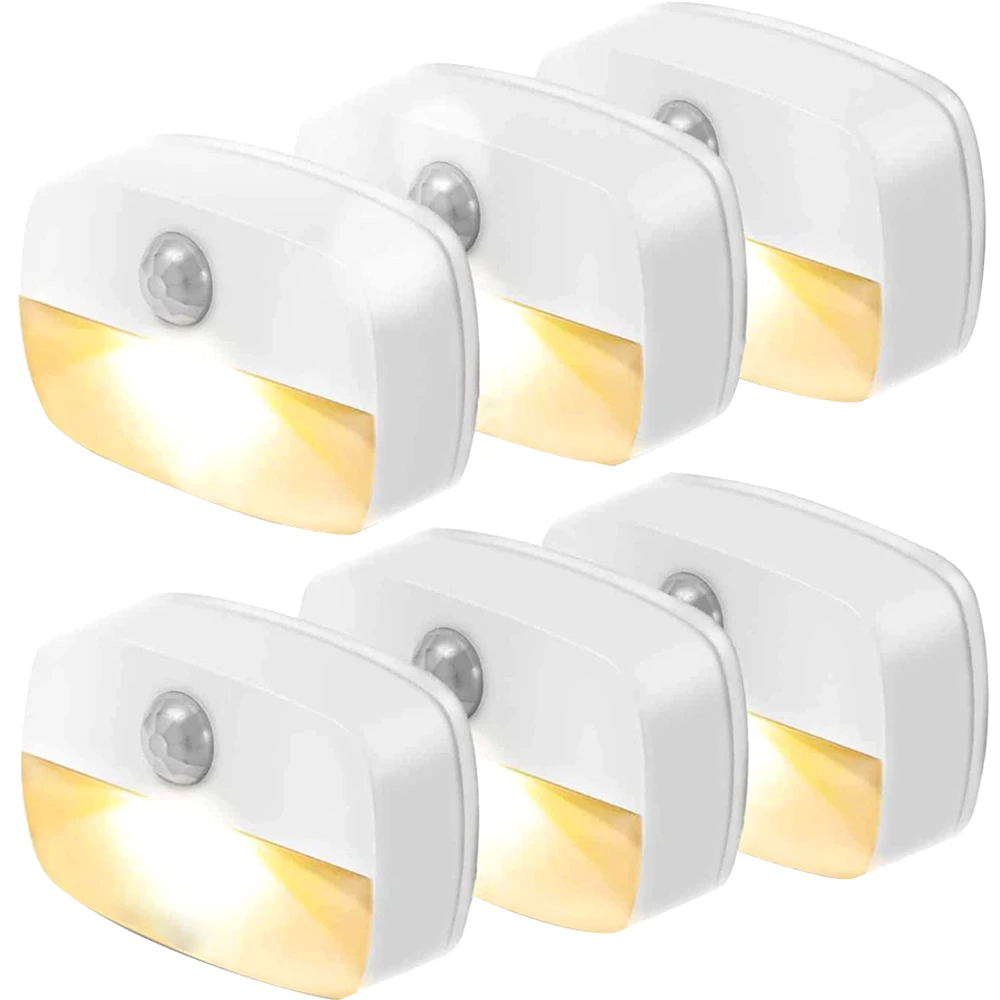

Motion Sensor Light Battery Operated LED Night Light for Toilet Closet Bathroom Bedroom Hallway Stair Smart Wireless Wall Lights
