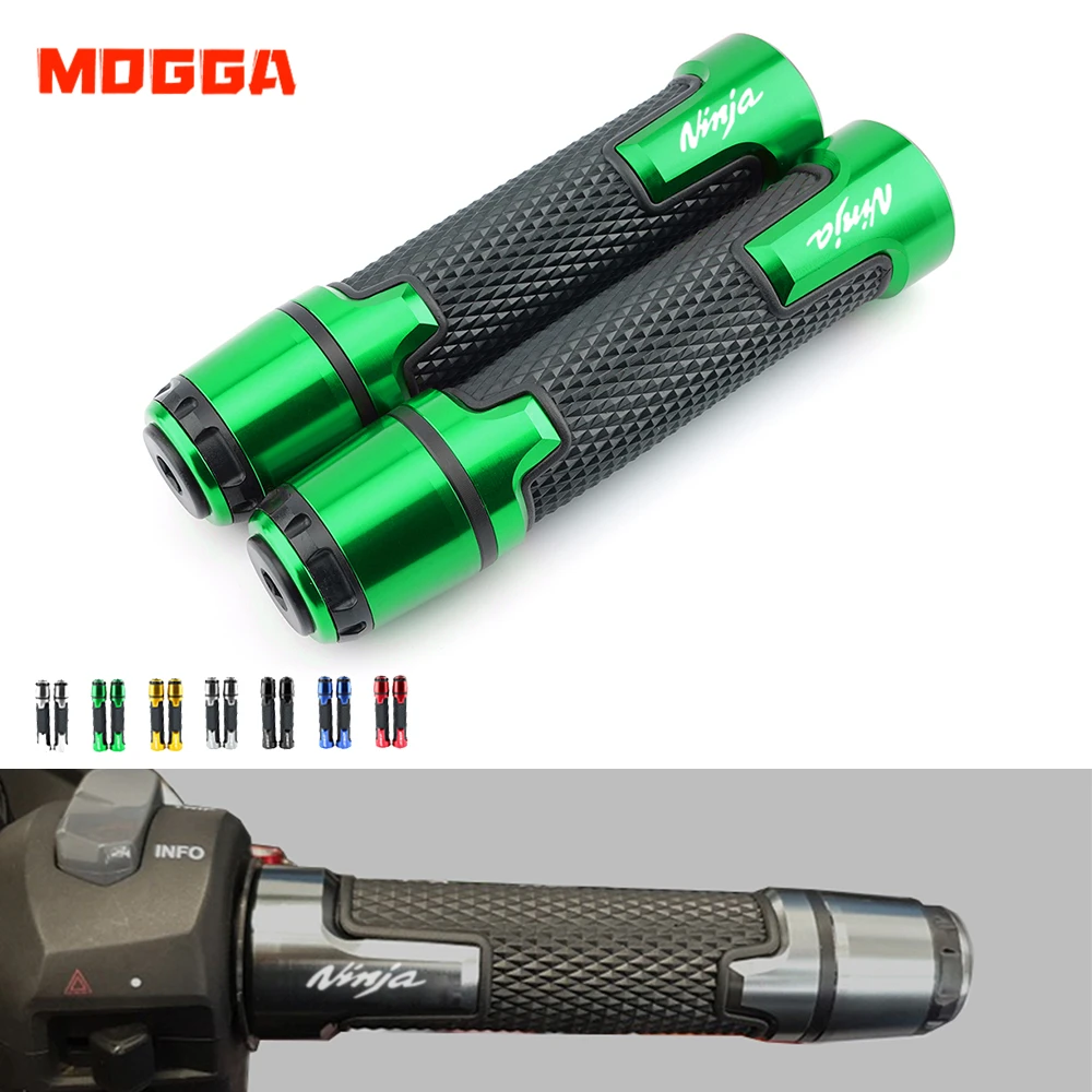 

For Kawasaki Ninja 250 400 250R 300R 650R 1000 2006-2019 Motorcycle Handlebar Grip Handle Bar Hand Grips End Plug Cap 7/8'' 22MM