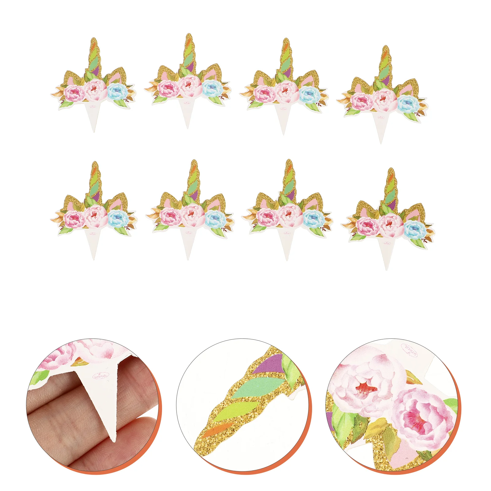 

Cupcake Topper Birthday Cakedessert Party Toppers Decorations Animal Paper Baby Shower Decor Rainbow Cup Appetizer Stick Picks