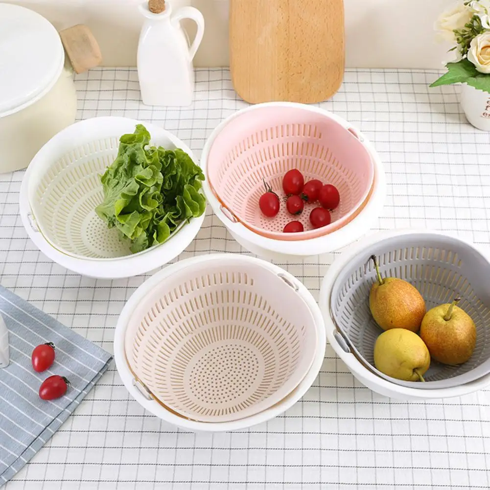 

Colander Bowl Great Practical Multi-purpose Vegetable Fruit Drain Basket Supplies for Household Washing Bowl Drain Basket