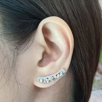 caoshi stylish lady sud earrings with dazzling crystal modern style accessories with fashionable design trendy jewelry for women