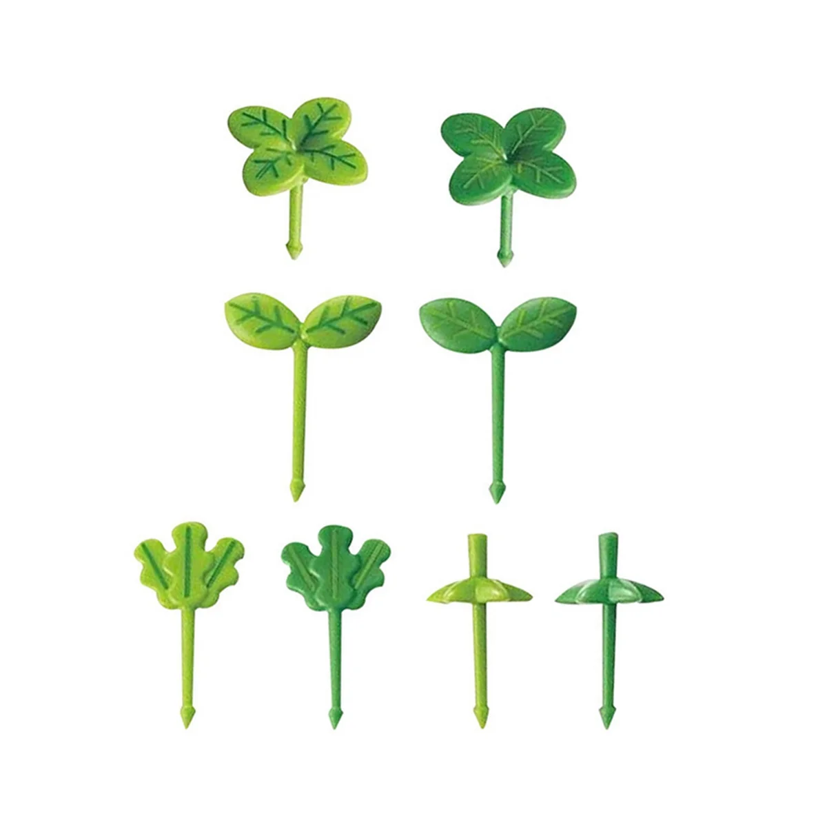 

80 шт., декоративные многоразовые вилки для фруктов